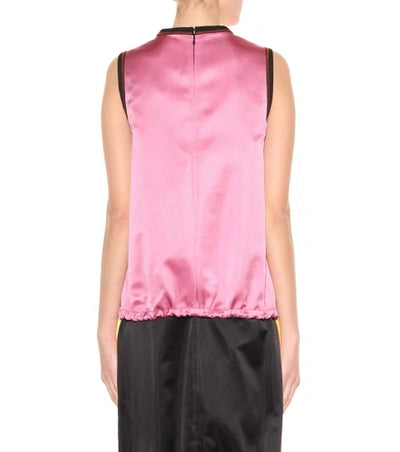PRADA SILK SATIN TOP (M)