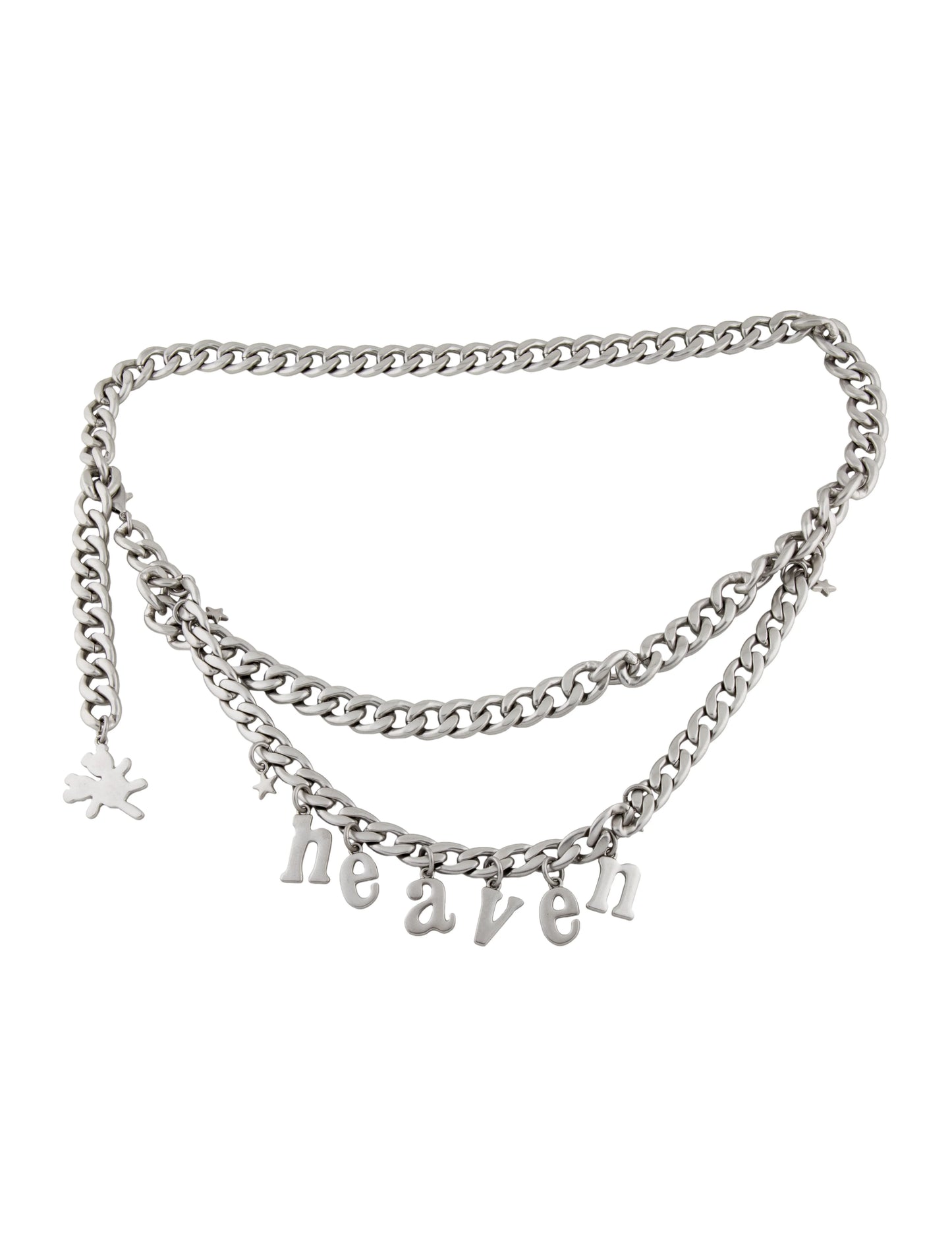 Marc Jacobs Heaven silver chain belt