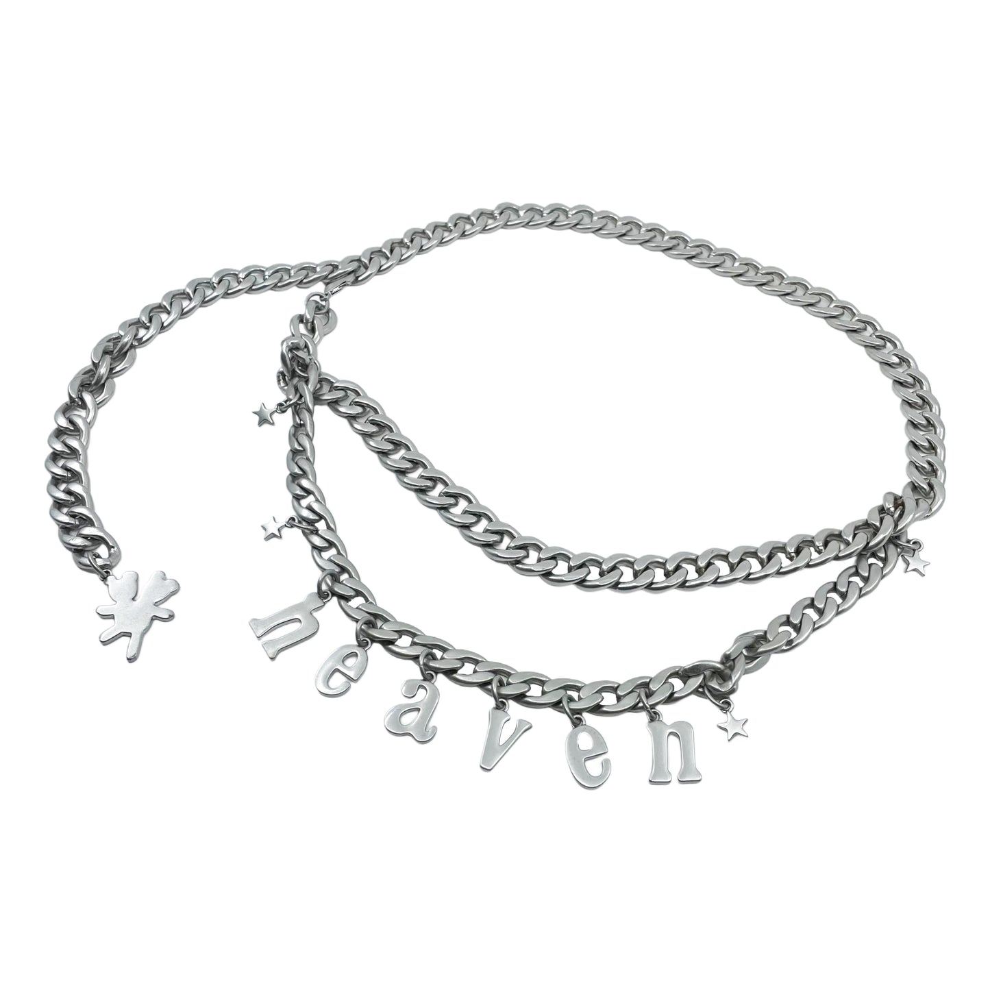 Marc Jacobs Heaven silver chain belt
