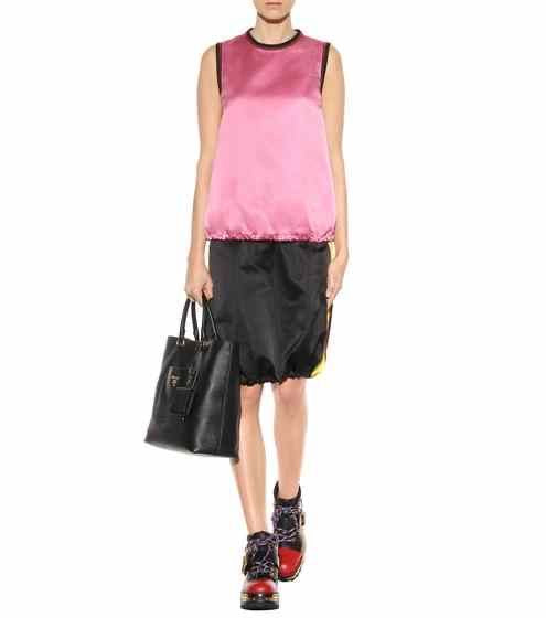 PRADA SILK SATIN TOP (M)