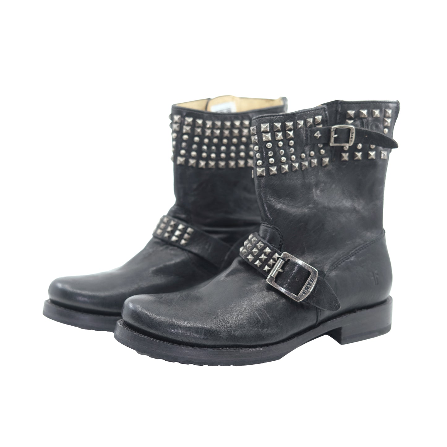 FRYE BIKER BOOTS (8.5)