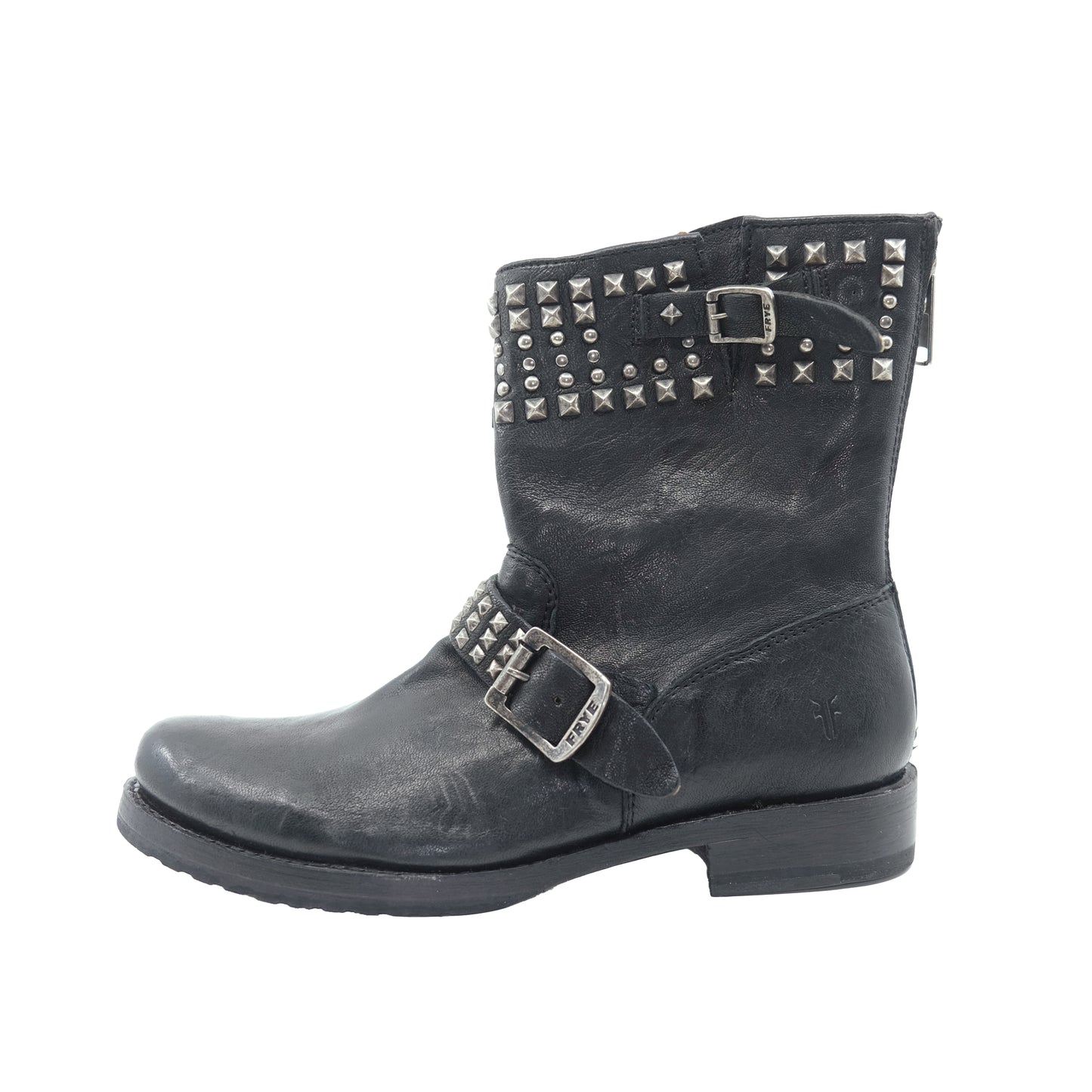 FRYE BIKER BOOTS (8.5)