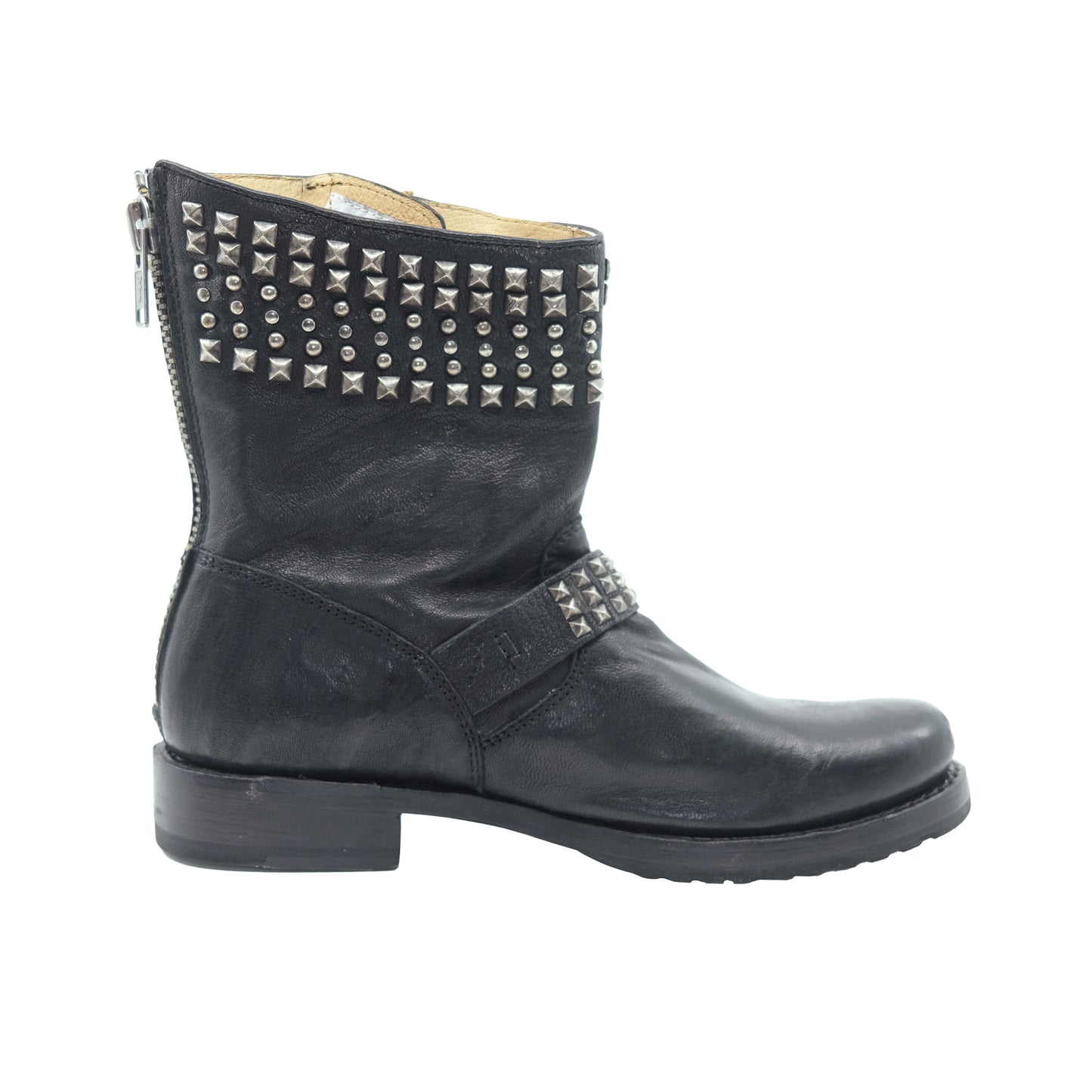 FRYE BIKER BOOTS (8.5)