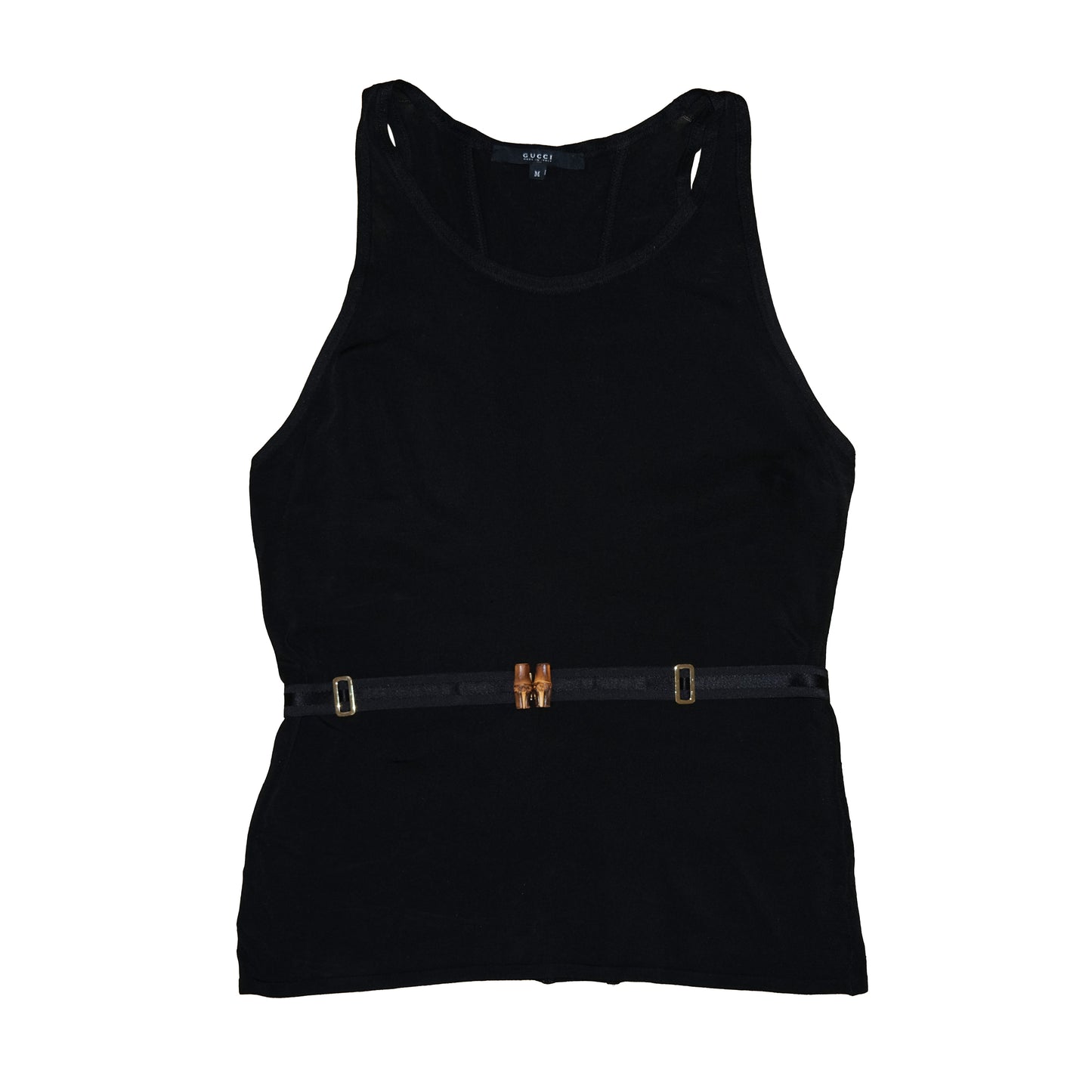 GUCCI TOP W/BAMBOO BELT (M)