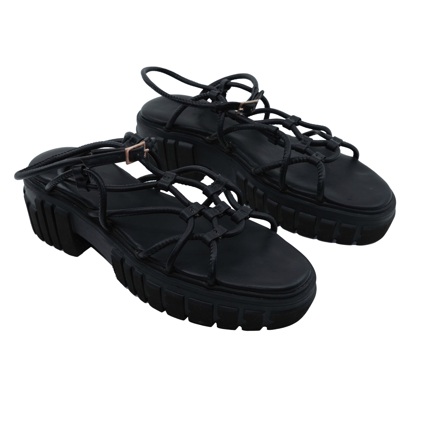 STRAPPY LEATHER SANDALS (7US)