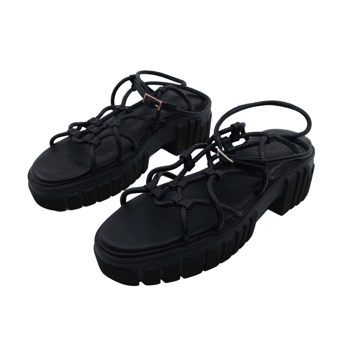 STRAPPY LEATHER SANDALS (7US)