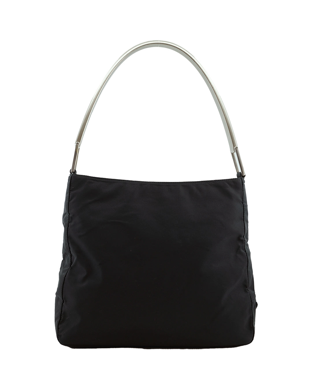 PRADA METAL HANDLE NYLON BAG