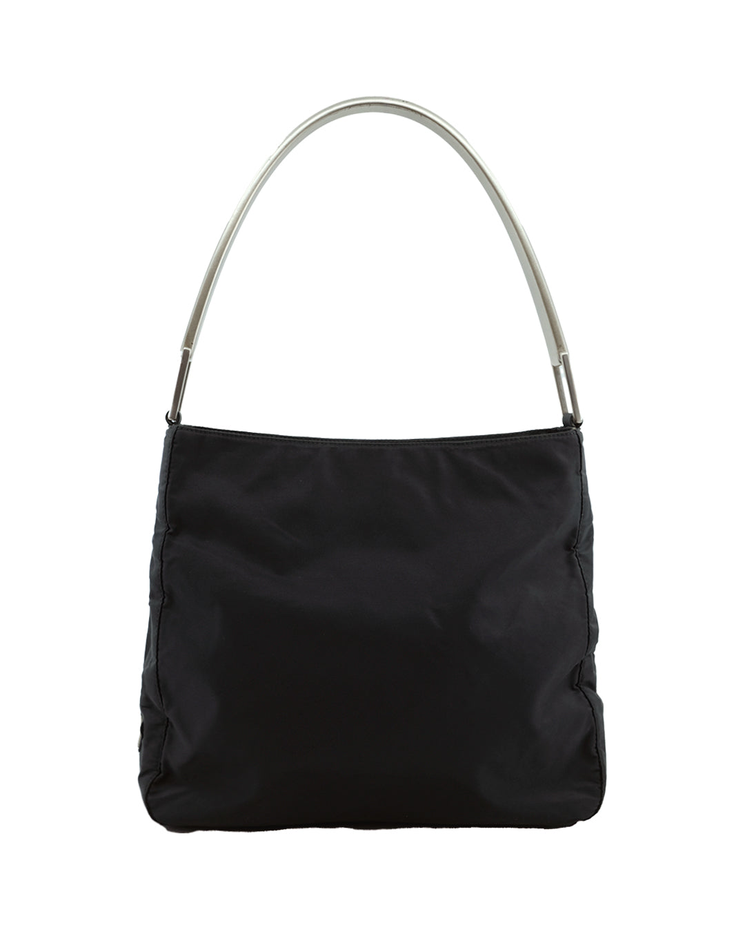 PRADA METAL HANDLE NYLON BAG