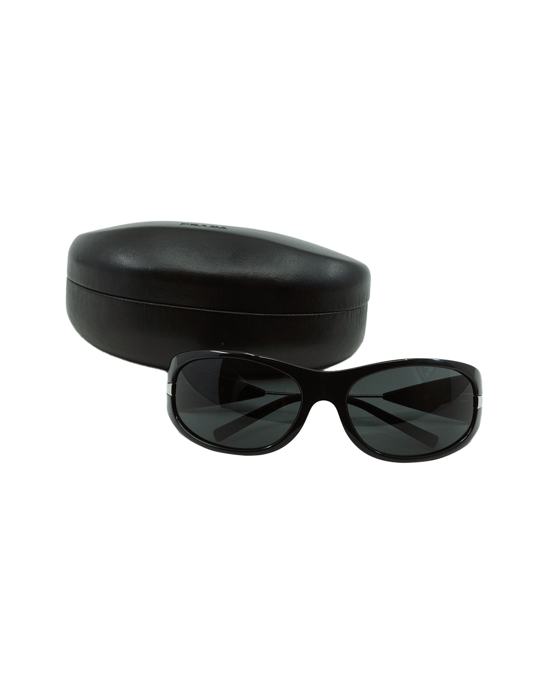 PRADA BLACK SHIELD SUNGLASSES