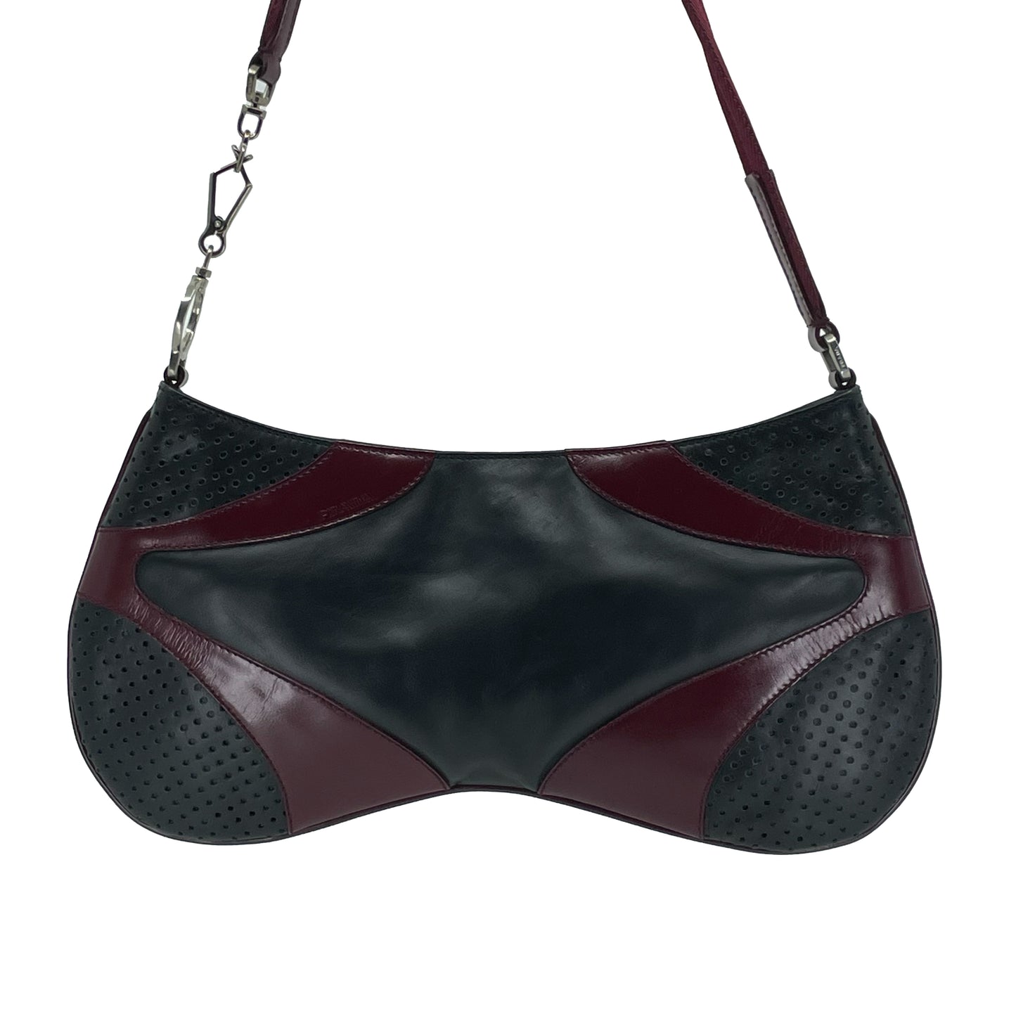 90's Prada leather shoulder bag