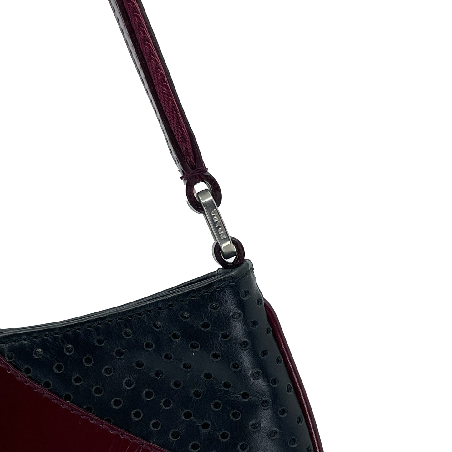 90's Prada leather shoulder bag