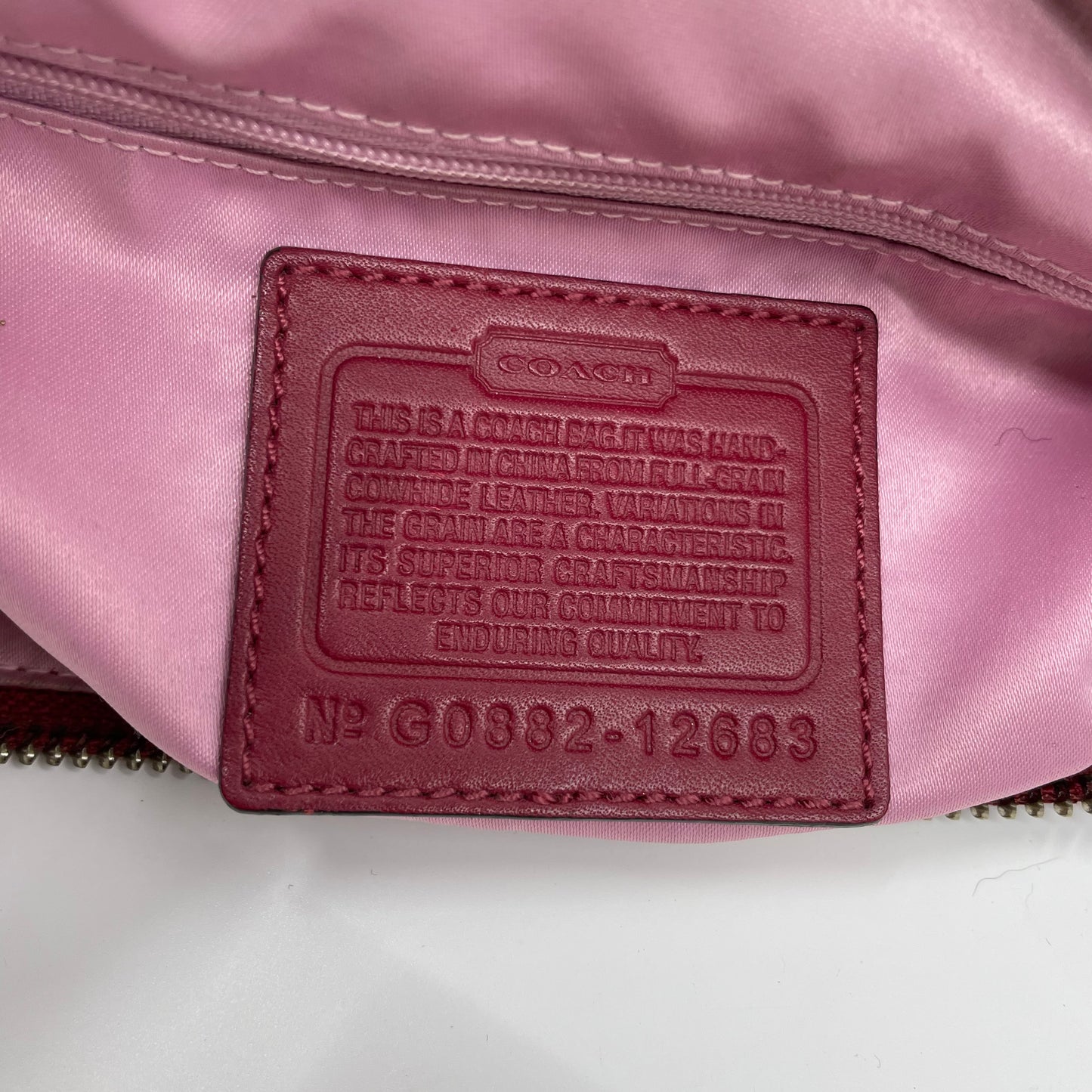 2008 Coach leather shoulder bag