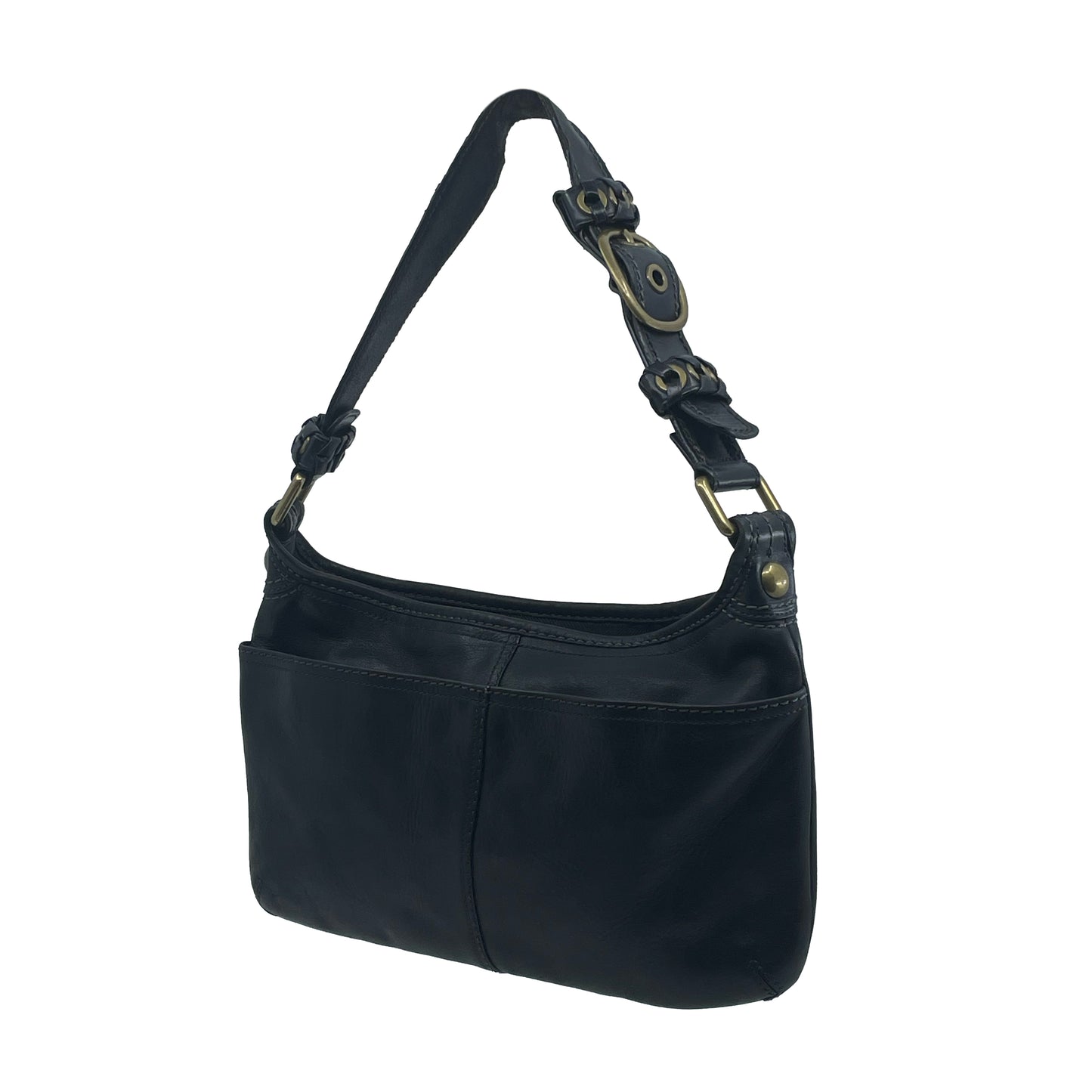 Coach leather shoulder bag