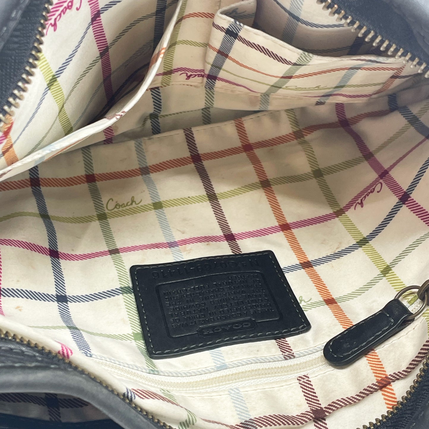 Coach leather shoulder bag