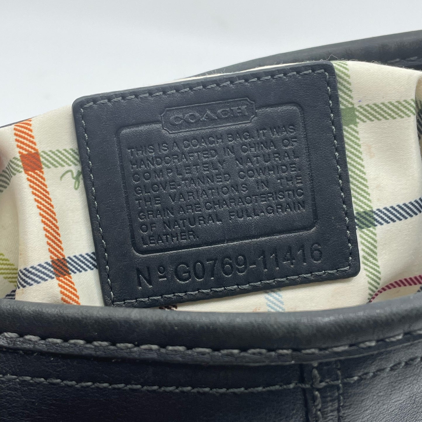 Coach leather shoulder bag