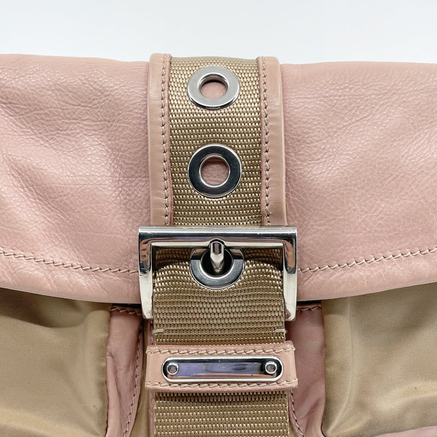 Prada nylon & leather shoulder bag