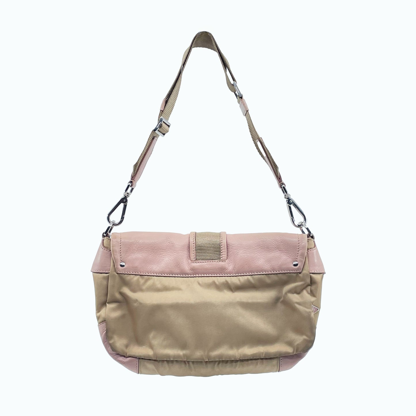 Prada nylon & leather shoulder bag