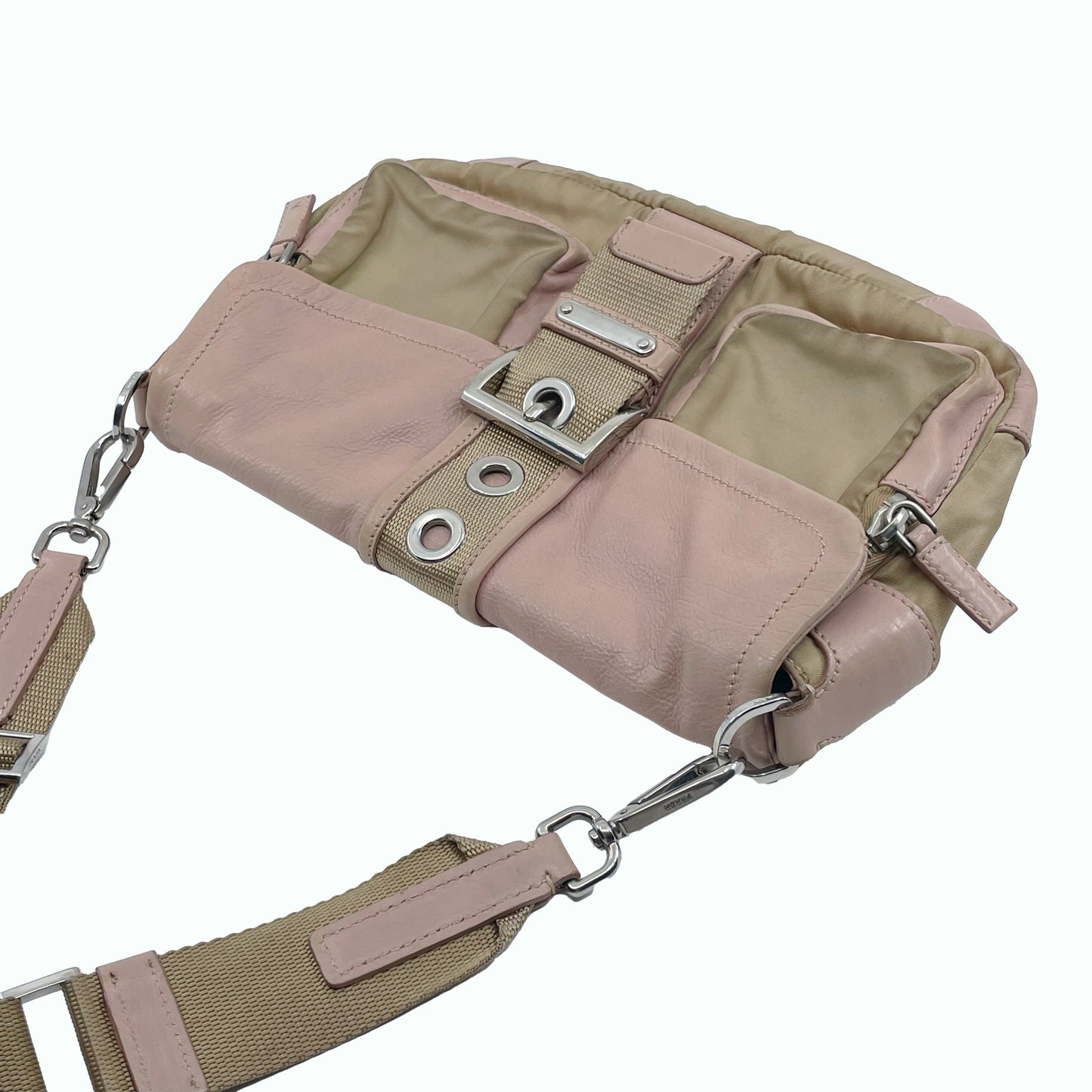 Prada nylon & leather shoulder bag
