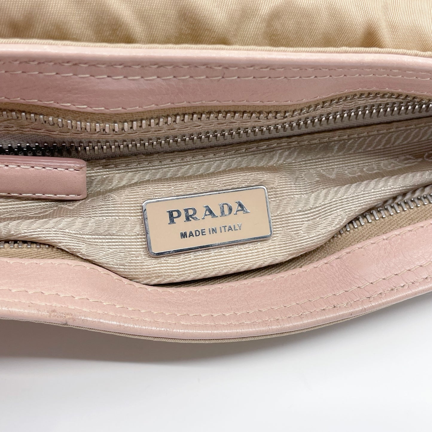 Prada nylon & leather shoulder bag