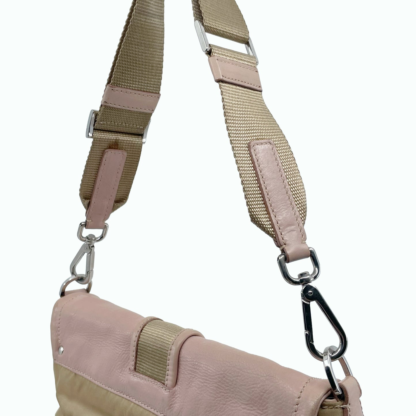 Prada nylon & leather shoulder bag