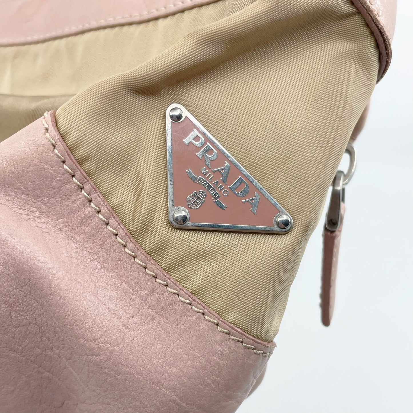 Prada nylon & leather shoulder bag