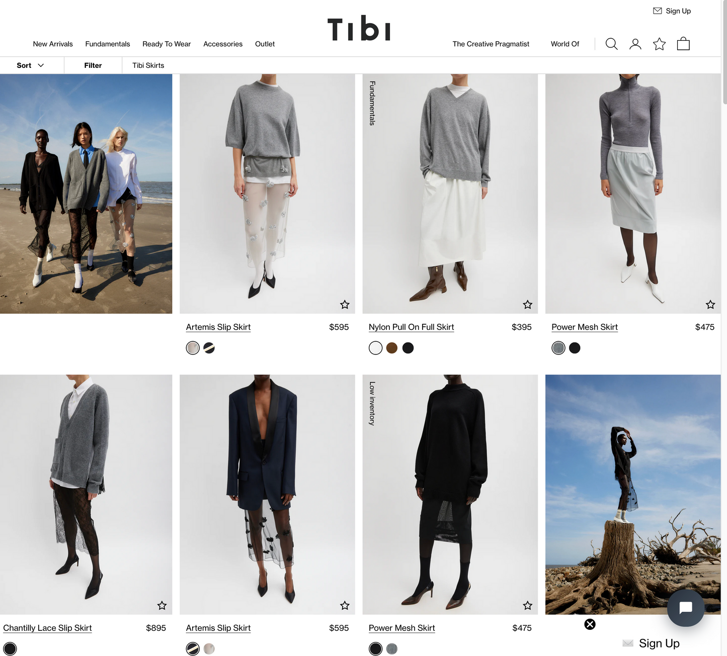 Tibi silk skirt (S)
