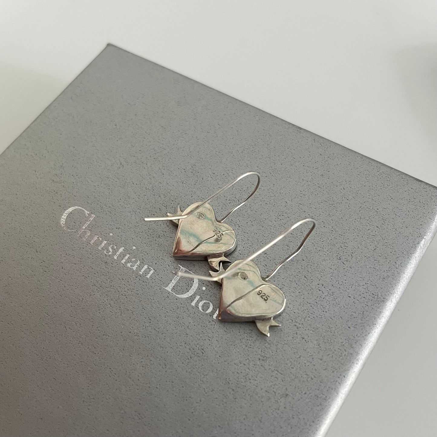 Christian Dior silver earrings