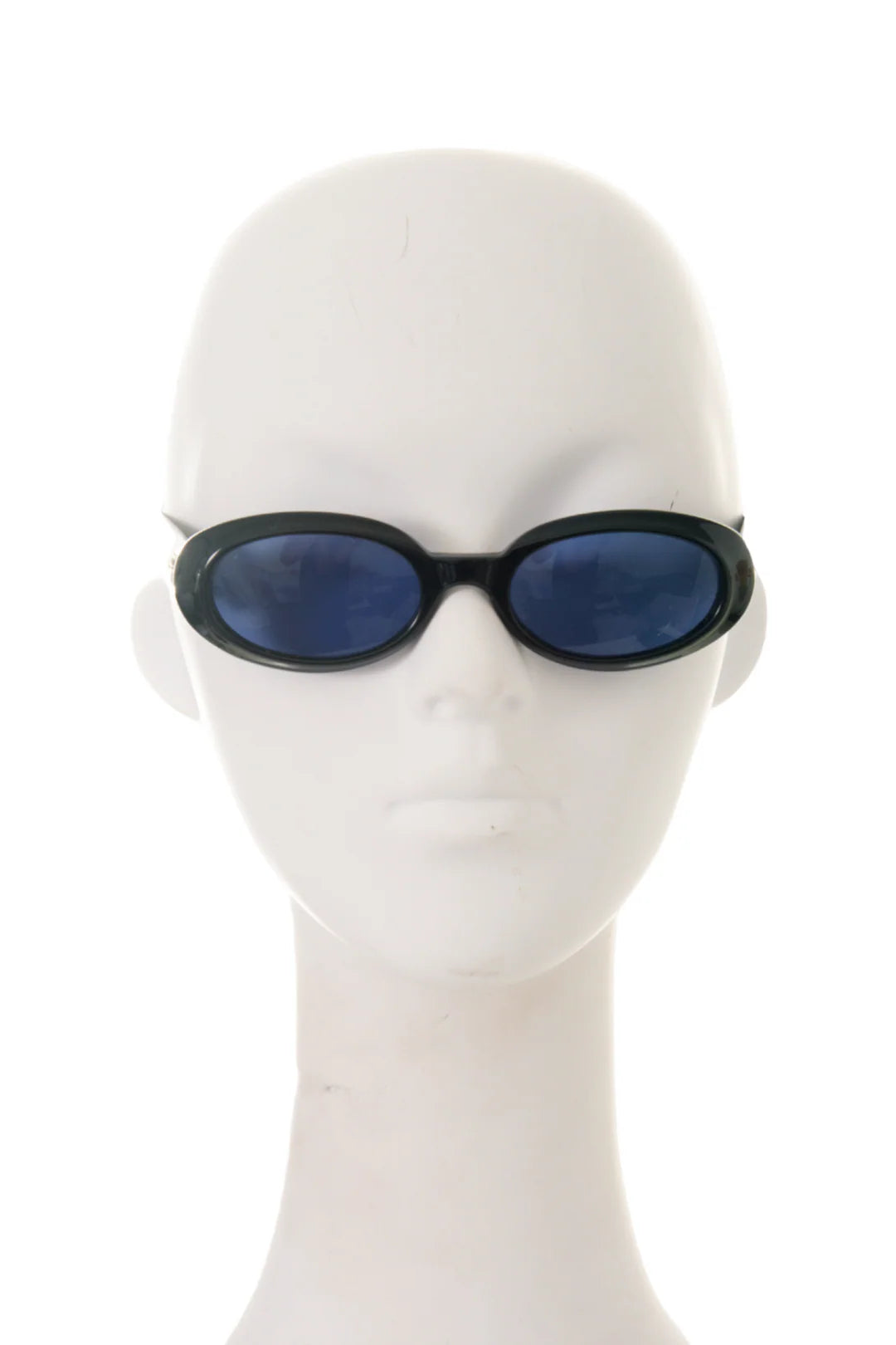 90'S GUCCI OVAL SUNGLASSES BLACK