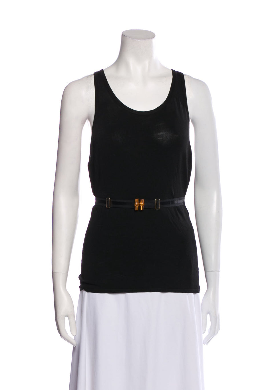 GUCCI TOP W/BAMBOO BELT (M)