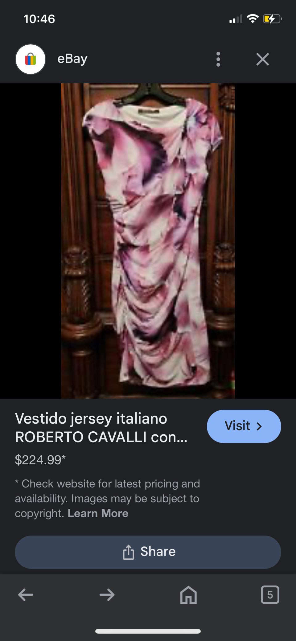 ROBERTO CAVALLI DRESS (S)