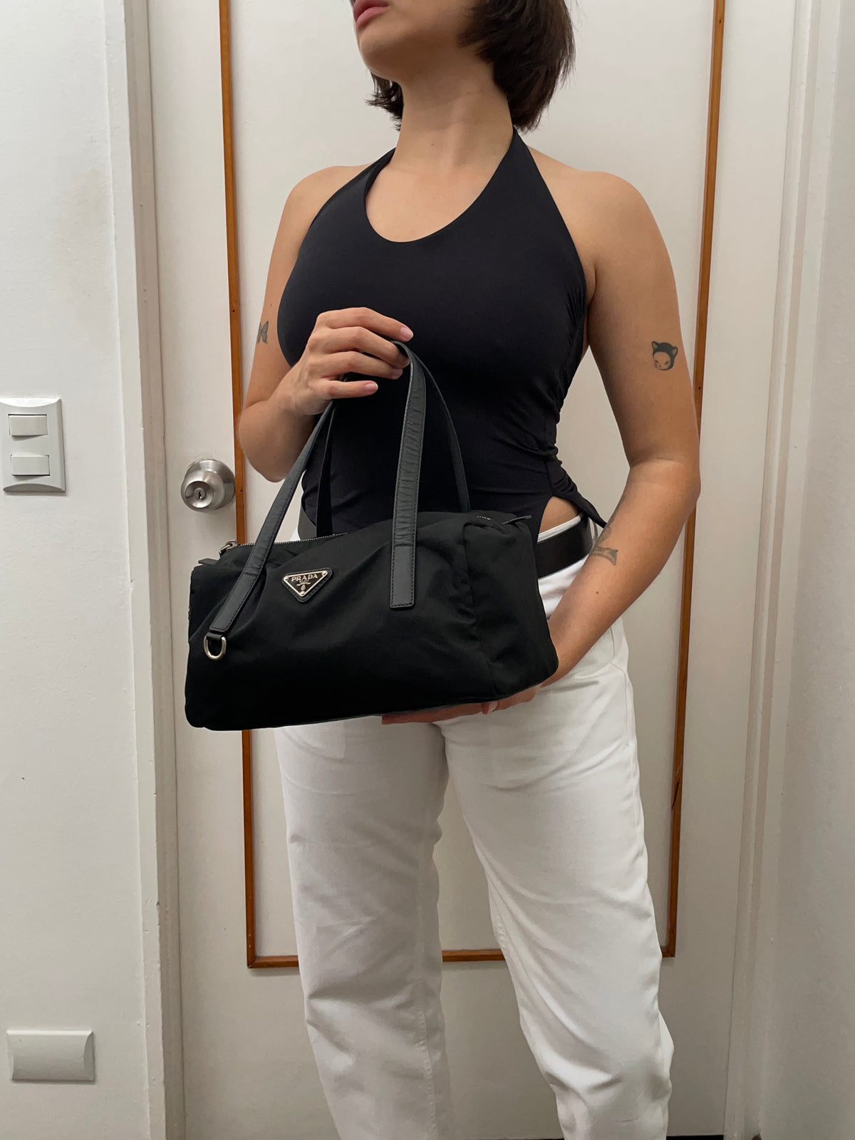 PRADA NYLON BOSTON BAG