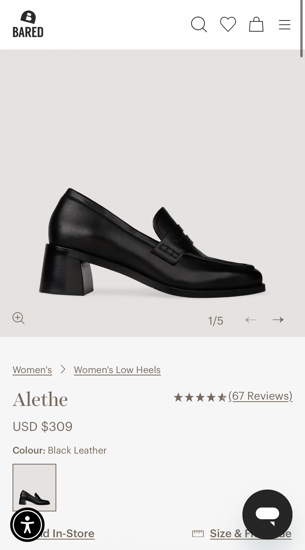 BARED FOOTWEAR ALETHE LOAFERS (38)