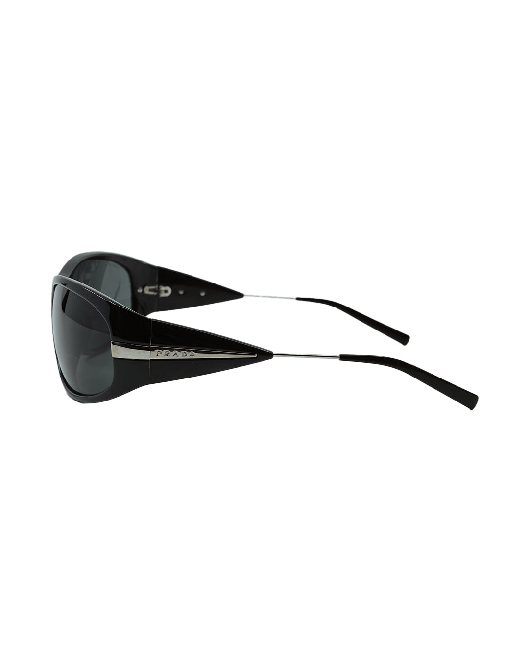 PRADA BLACK SHIELD SUNGLASSES
