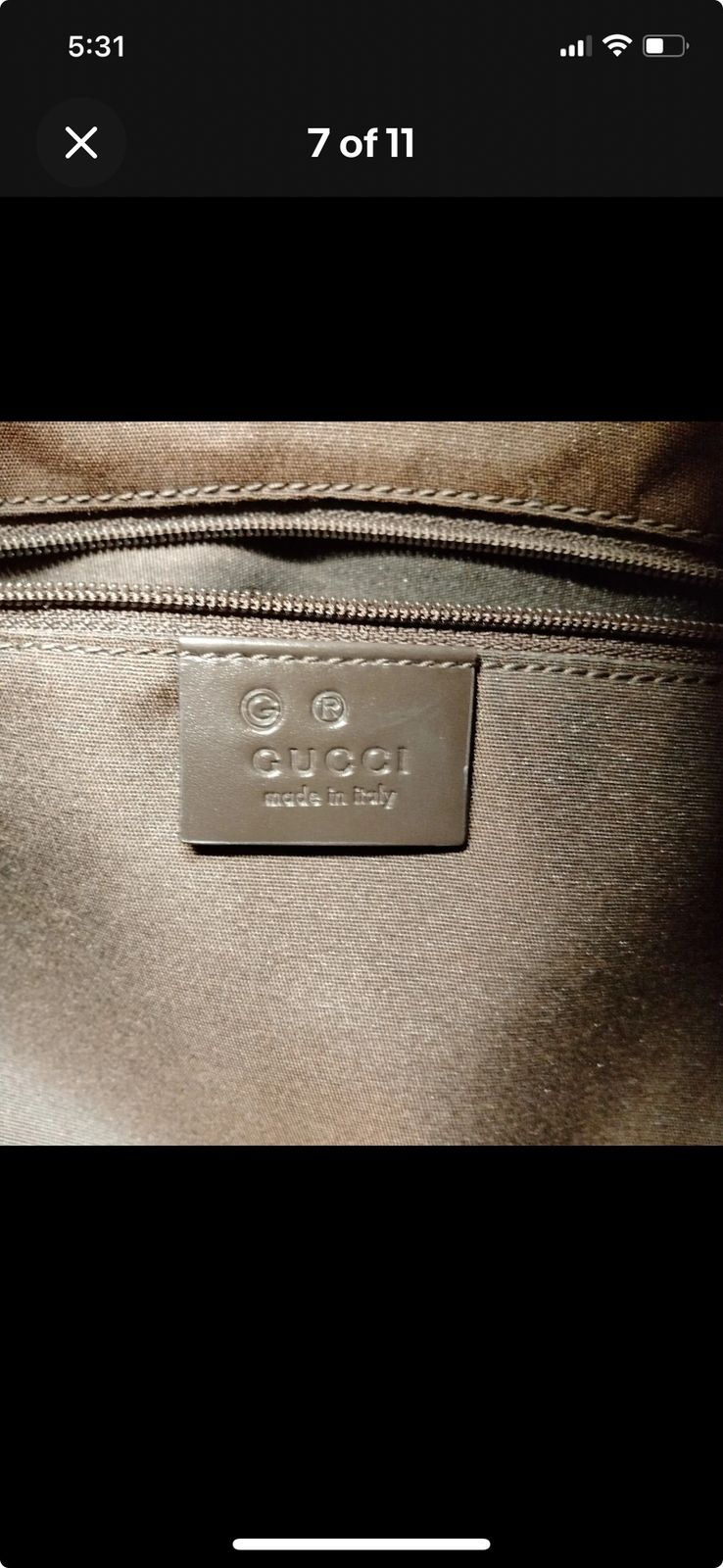 GUCCI BROWN SHOULDER BAG
