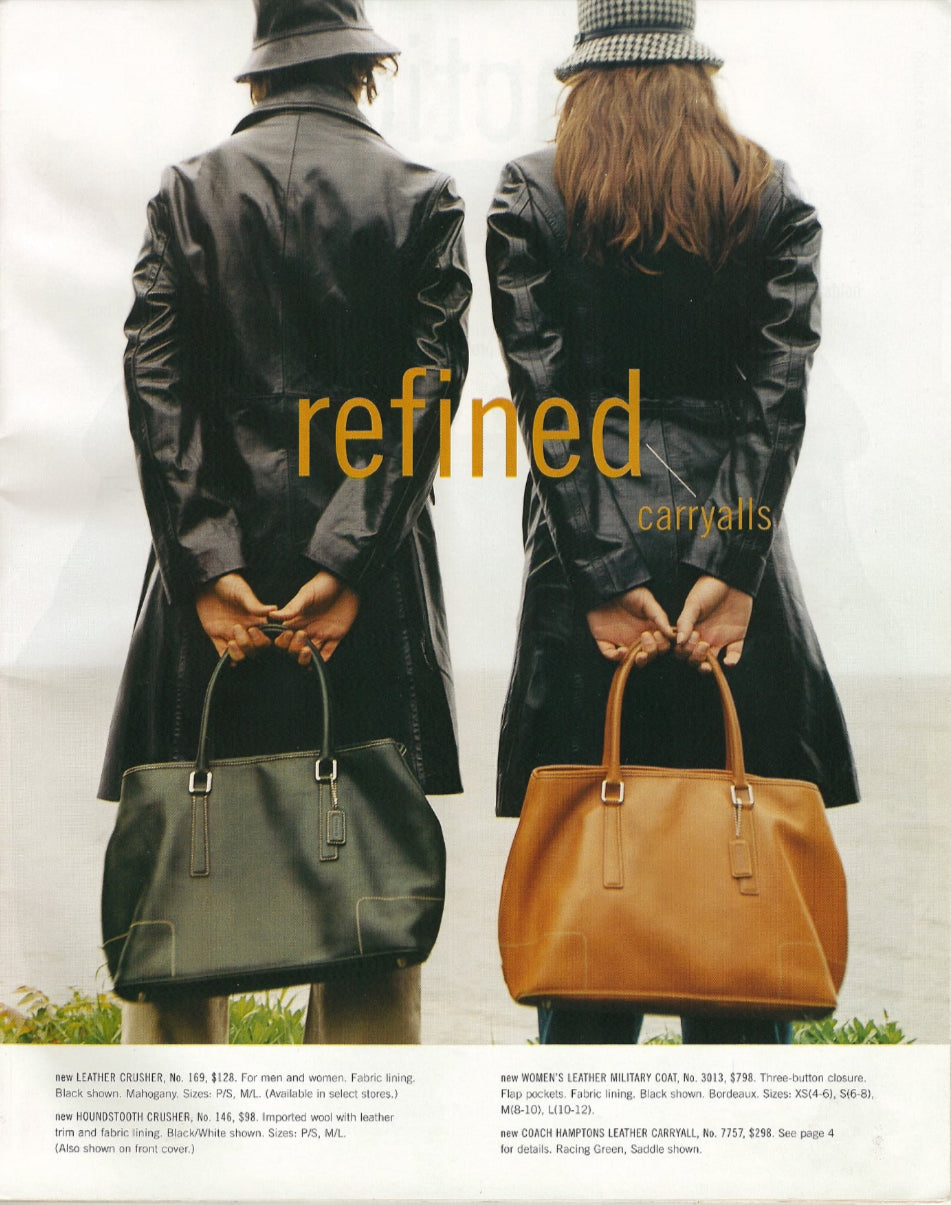 2001 COACH HAMPTONS HANDBAG