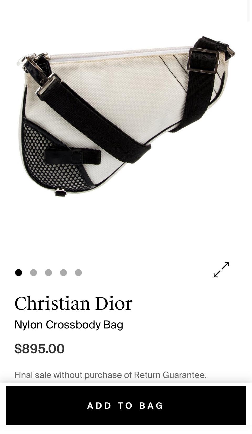 CHRISTIAN DIOR MINI SADDLE BAG CROSSBODY