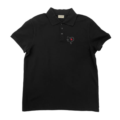 Saint Laurent - Cotton-Piqué Polo Shirt (M/L)