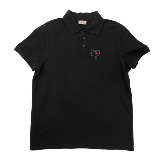 Saint Laurent - Cotton-Piqué Polo Shirt (M/L)