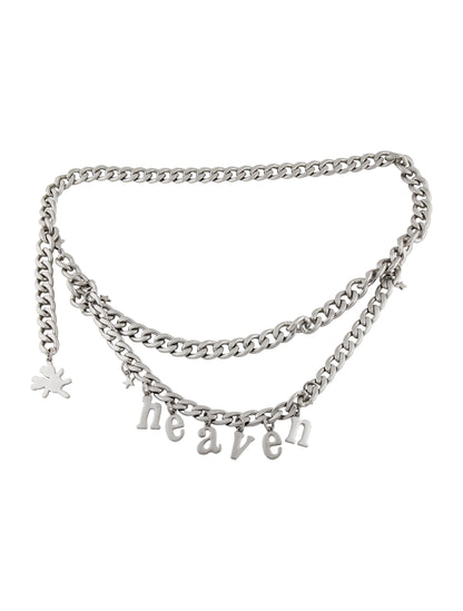 Marc Jacobs Heaven silver chain belt