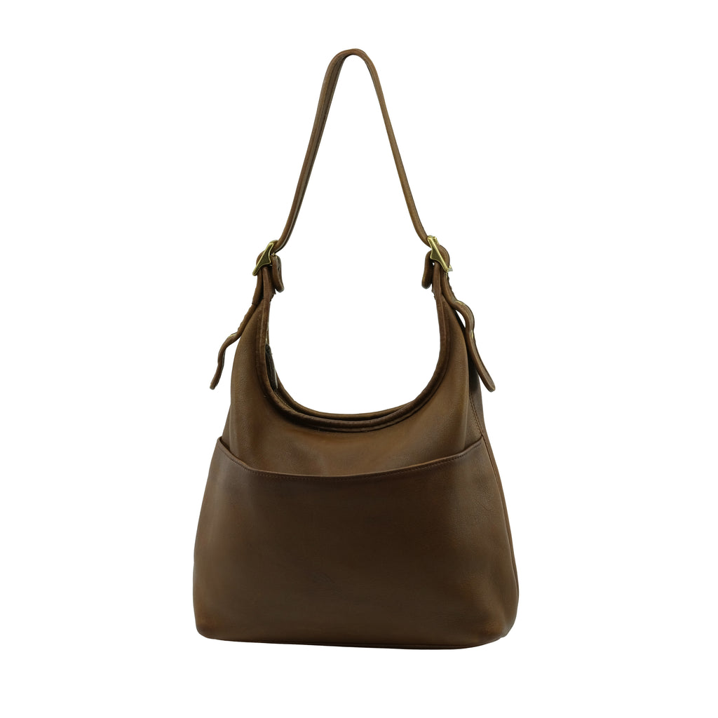 1990 COACH LEATHER HOBO BAG