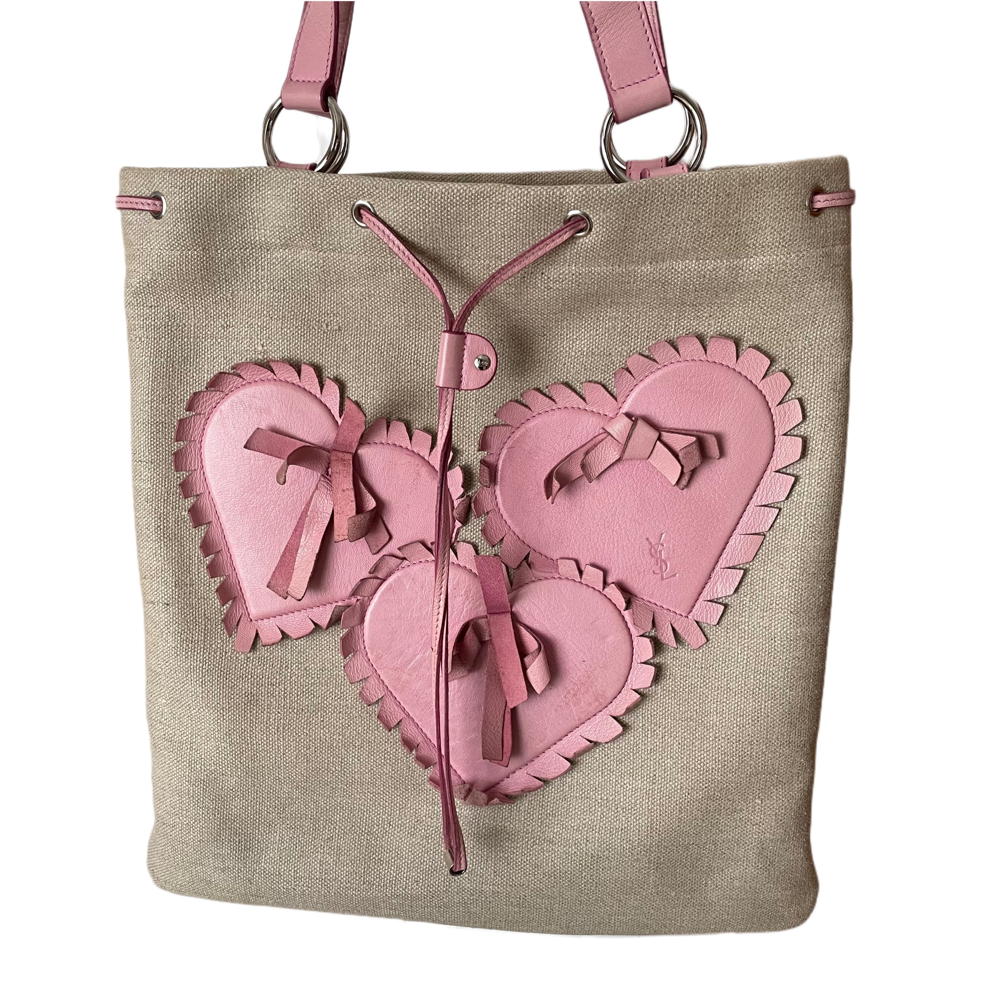 2006 Yves Saint Laurent heart tote
