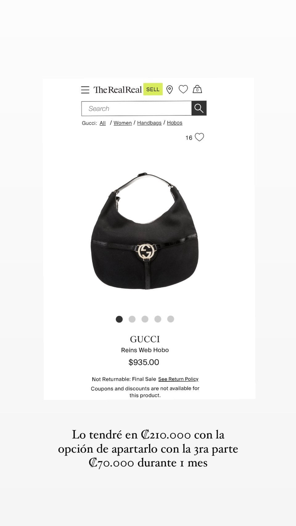 Gucci GG Reins hobo