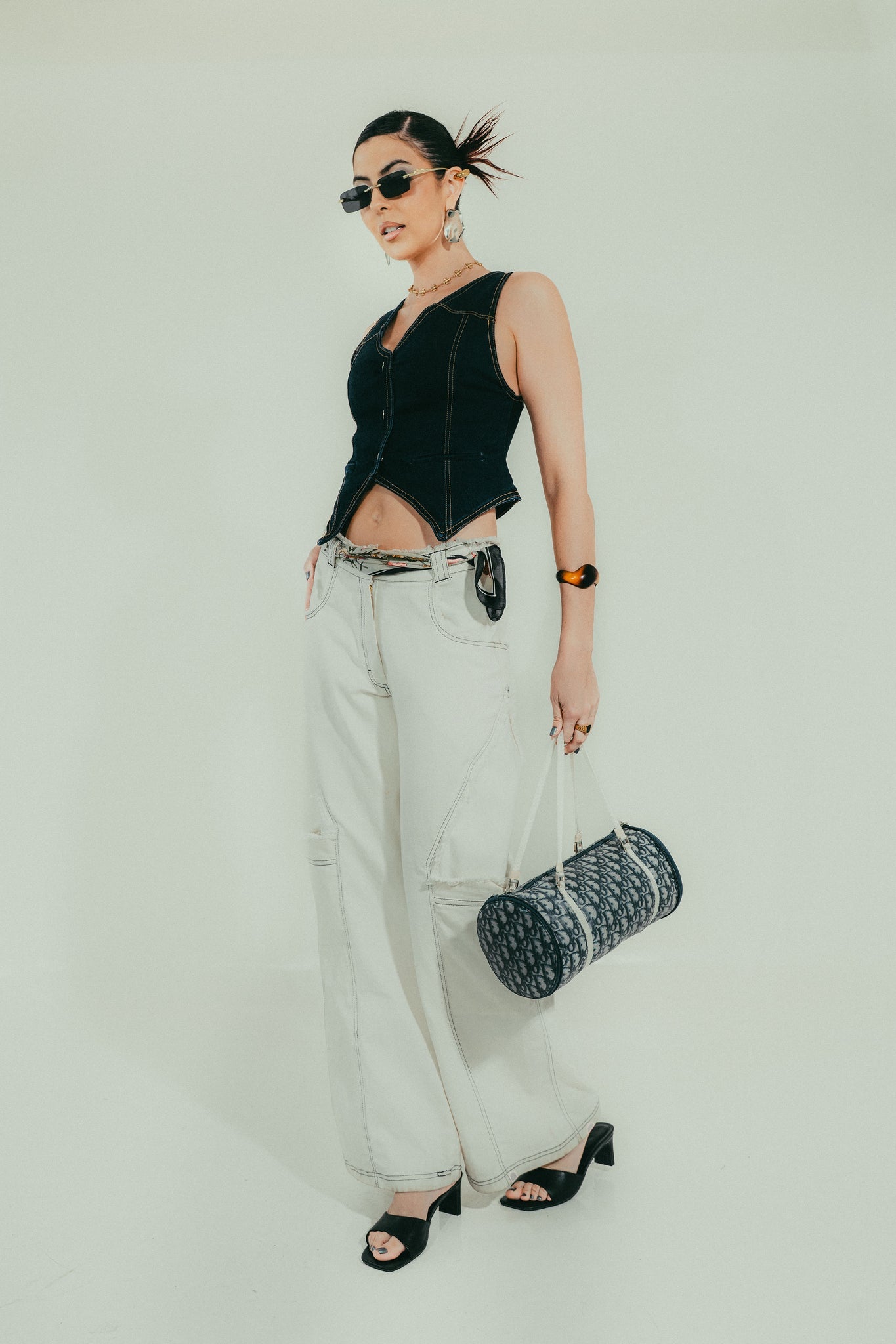CHRISTIAN DIOR CONVERTIBLE DUFFLE BAG