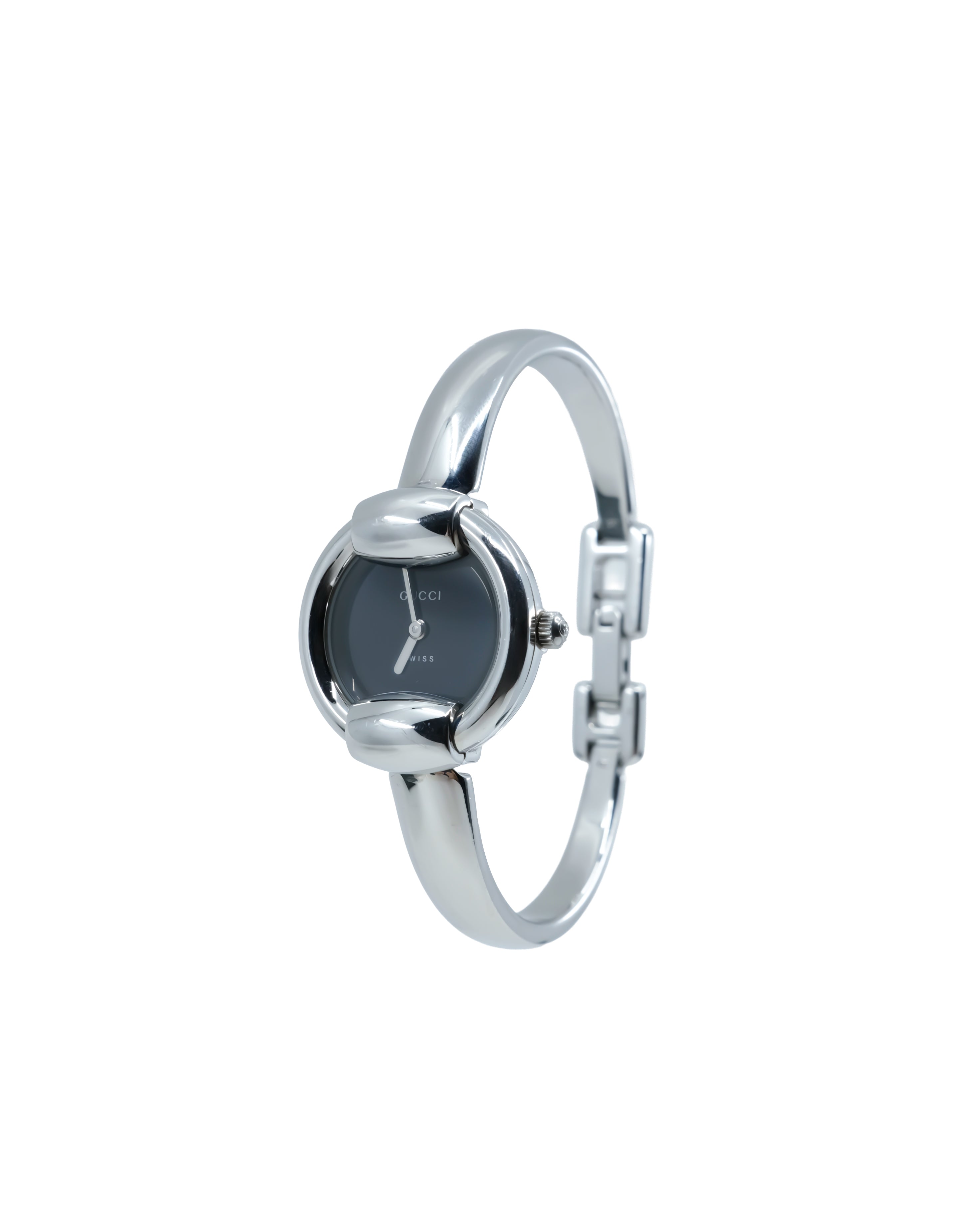 GUCCI ROUND SILVER WATCH 1400L