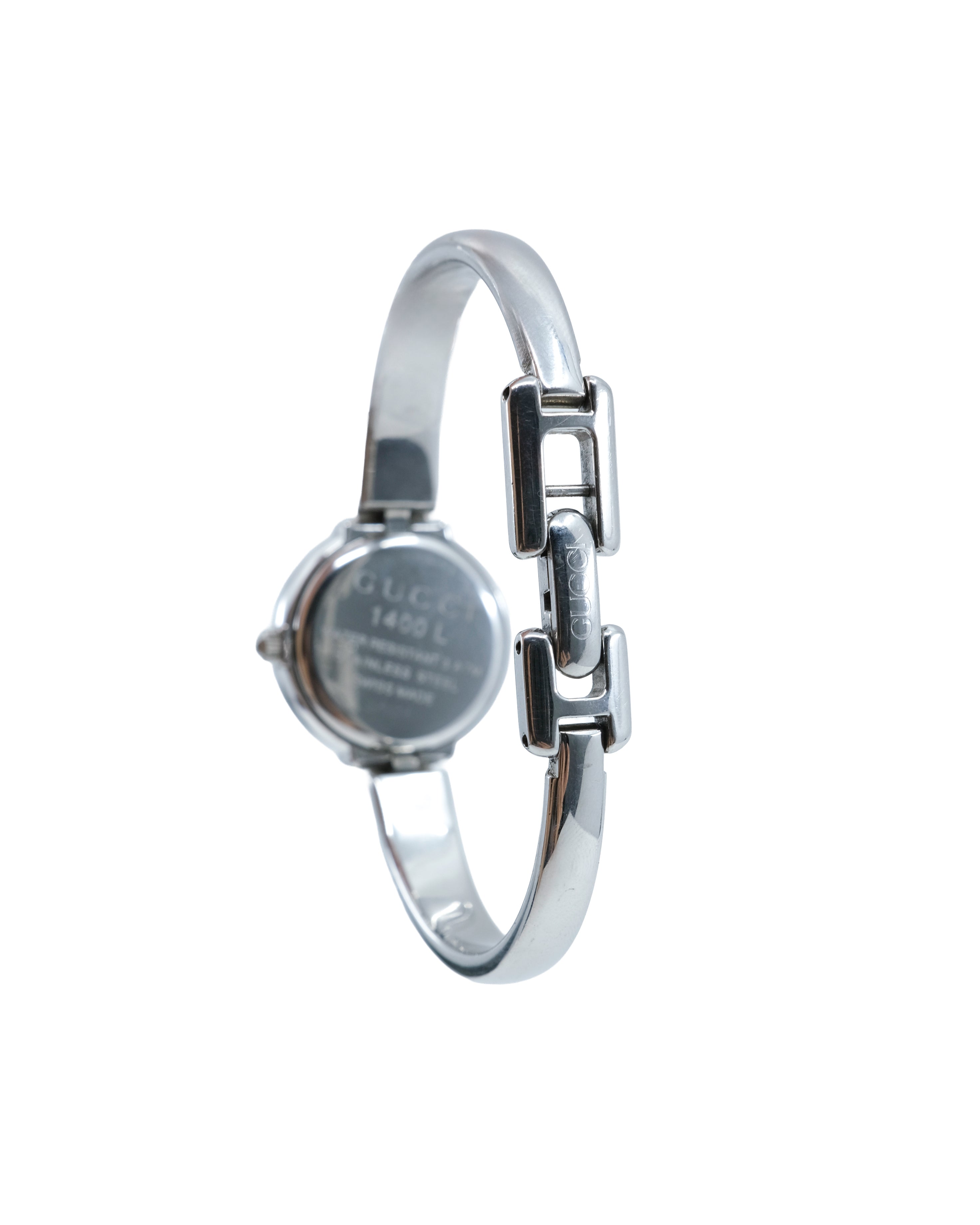 GUCCI ROUND SILVER WATCH 1400L