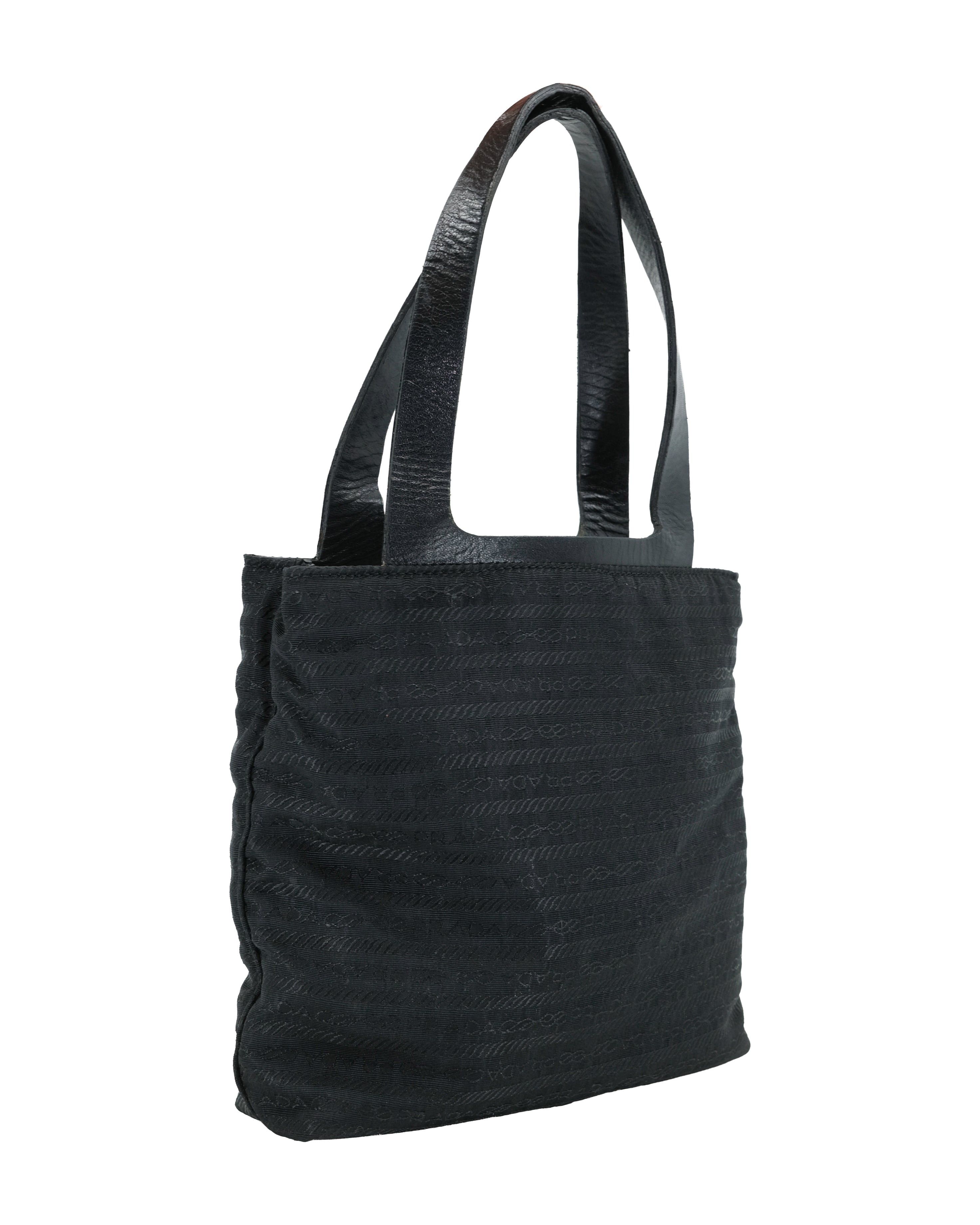 1990'S PRADA TESSUTO MONOGRAM HANDBAG