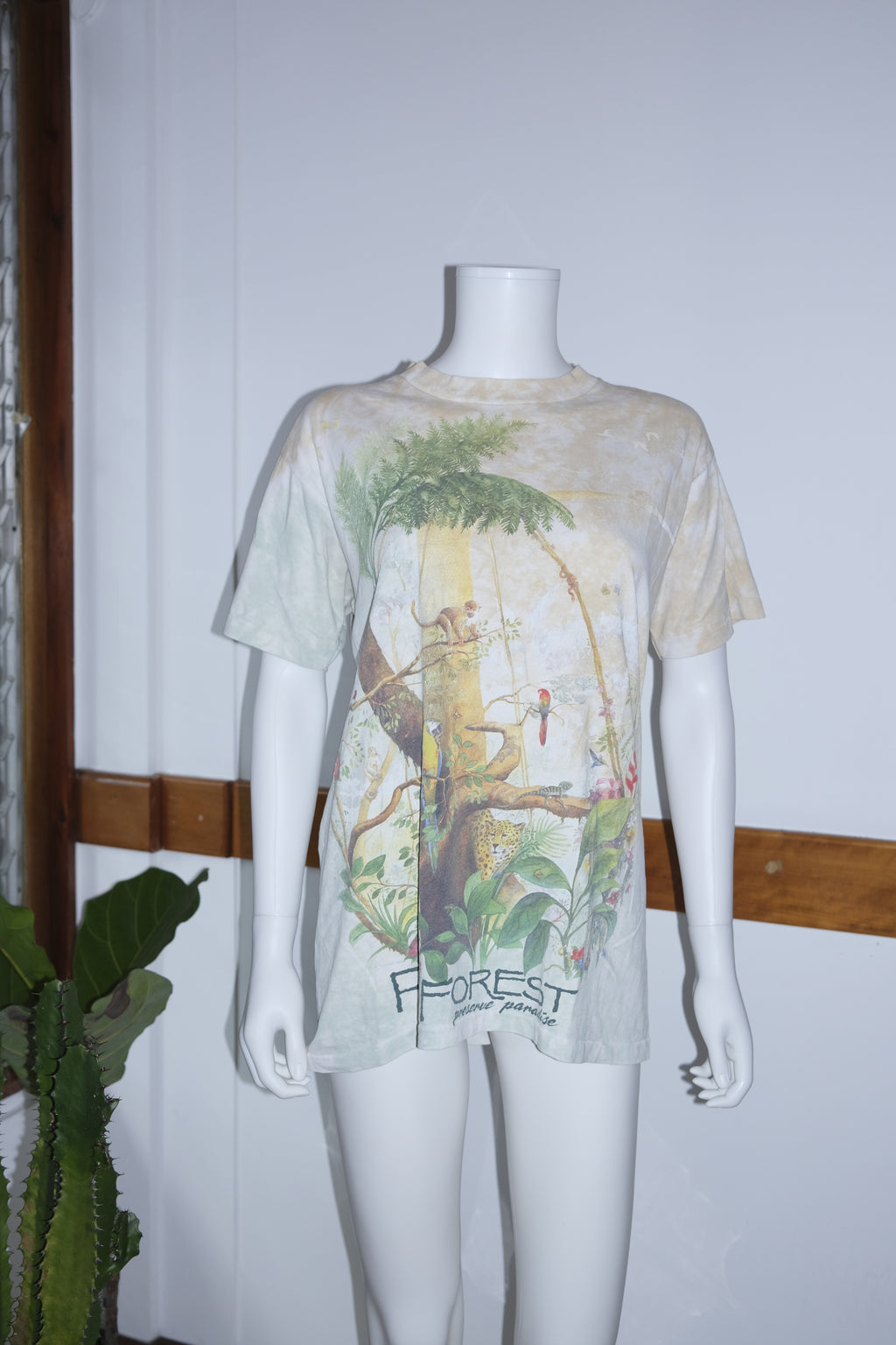 VINTAGE SINGLE STITCH FOREST T-SHIRT (M/L)