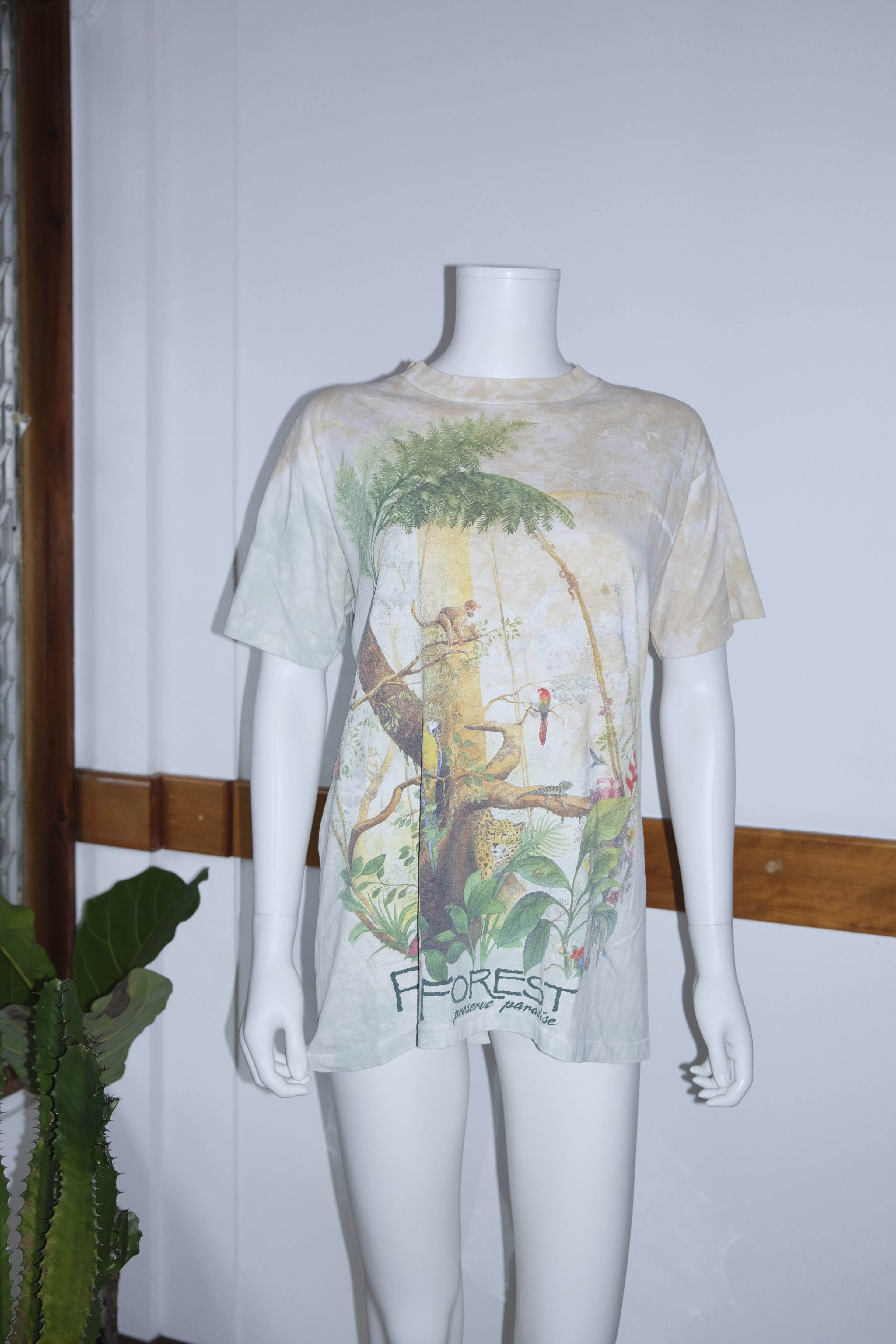 VINTAGE SINGLE STITCH FOREST T-SHIRT (M/L)