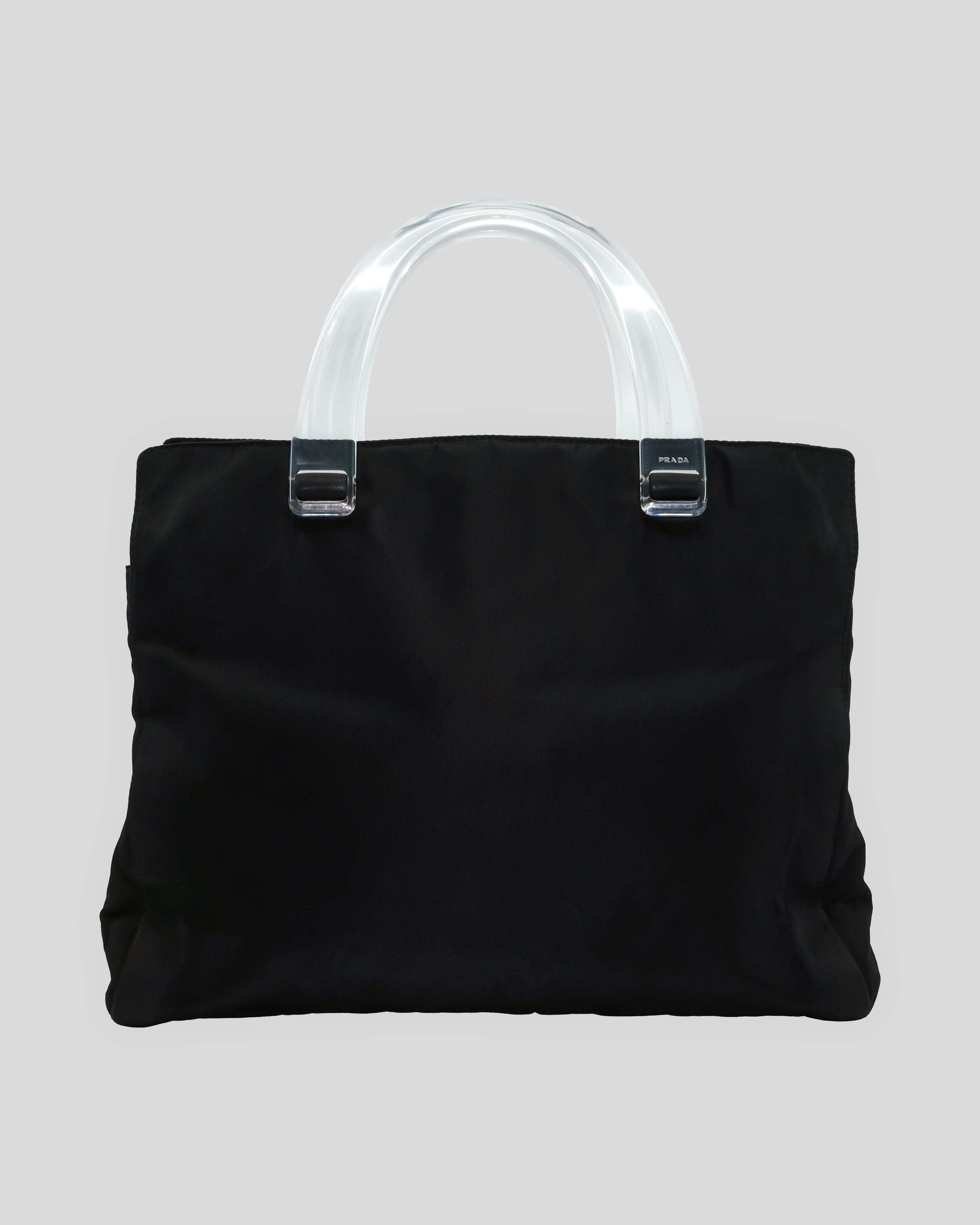 PRADA NYLON ACRYLIC HANDLE BAG