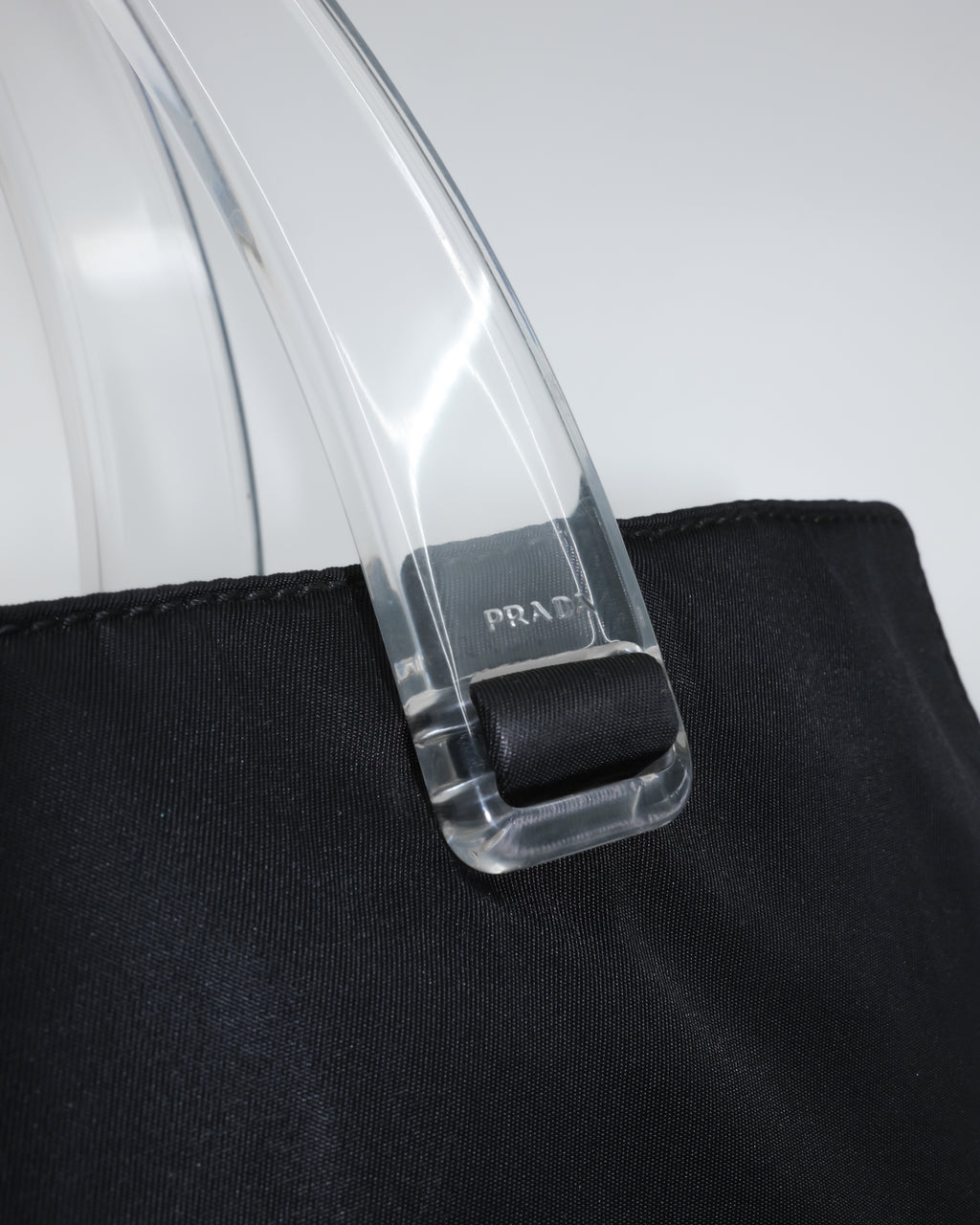 PRADA NYLON ACRYLIC HANDLE BAG